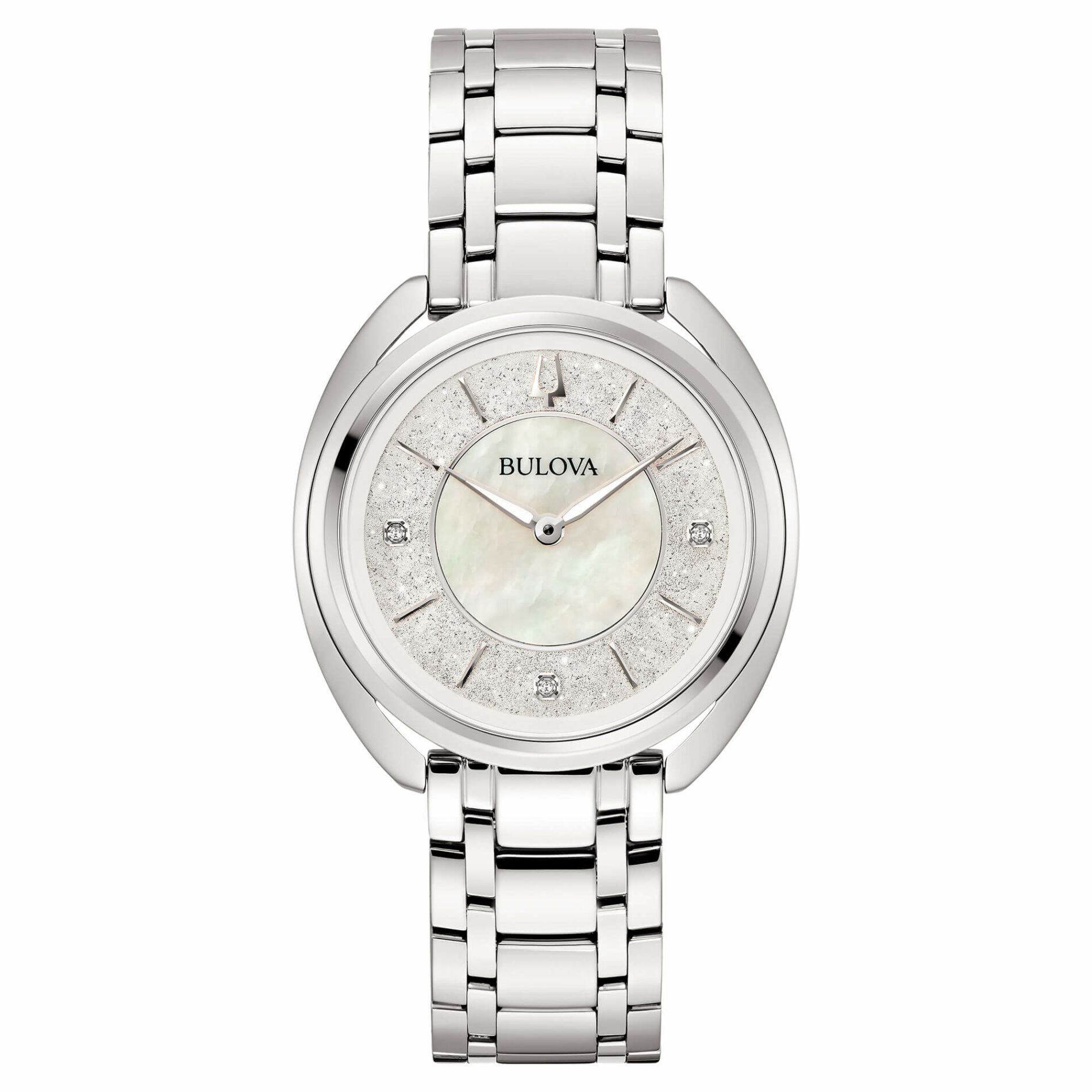 Bulova Duality 96P240 - Casavola - Gioiellieri dal 1882 - Noci - orologio al quarzo da donna - quadrante in madreperla con diamanti - idee regalo 50 anni migliore amica