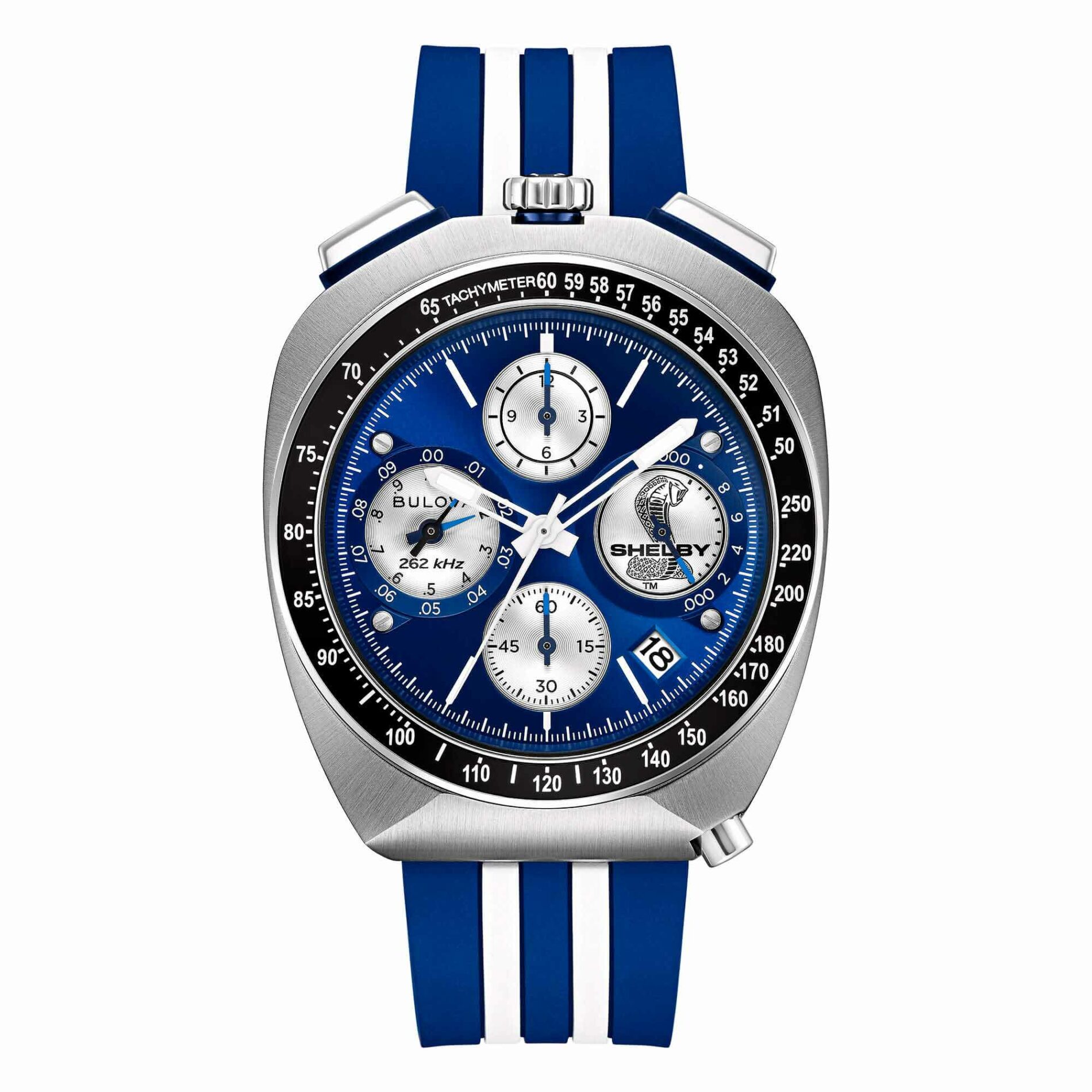 Bulova Shelby 150th Anniversary 98B452 - Gioielleria Casavola di Noci - cronografo 262 khz precisionist in edizione limitata 7500 esemplari al mondo - quadrante blu