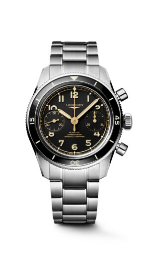 Longines Spirit Pilot Flyback L3.721.4.53.6 - Gioielleria Casavola di Noci - cronografo a carica manuale certificato COSC - cassa in acciaio INOX - lunetta in ceramica