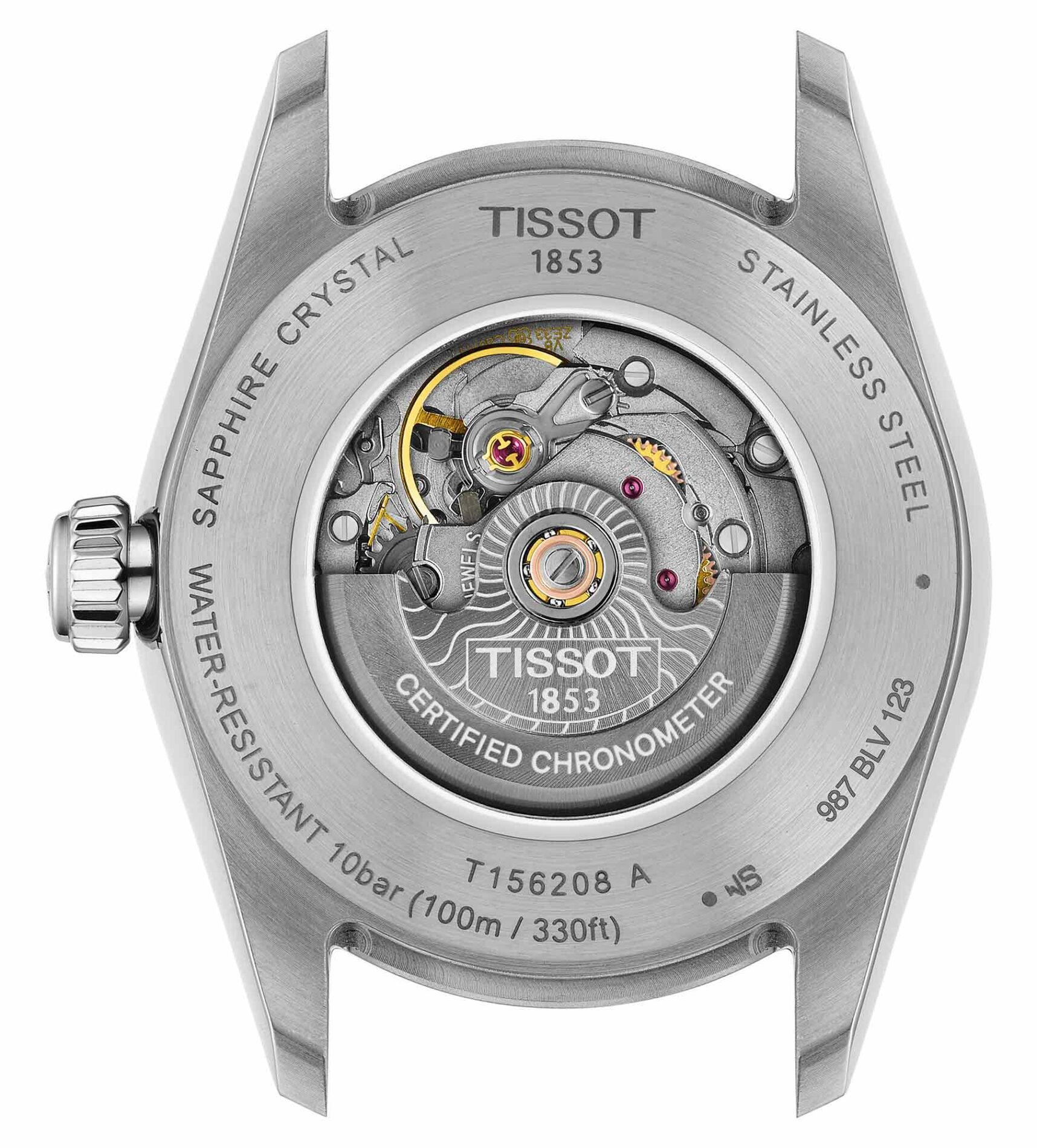 Tissot Ballade 30mm T156.208.11.033.00 - Gioielleria Casavola di Noci - orologio rotondo automatico svizzero da donna certificato cosc - cassa e bracciale in acciaio INOX