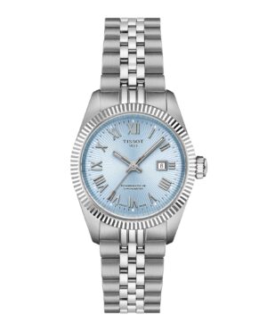 Tissot Ballade 30mm T156.208.11.353.00 - Gioielleria Casavola di Noci - orologio rotondo automatico svizzero da donna certificato cosc - quadrante blu ghiaccio