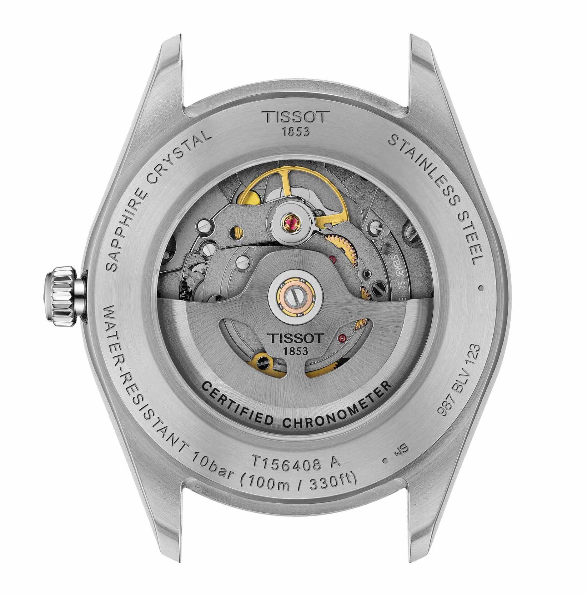Tissot Ballade 39mm T156.408.11.033.00 - Gioielleria Casavola di Noci - orologio automatico svizzero con certificato COSC - cassa e bracciale in acciaio INOX