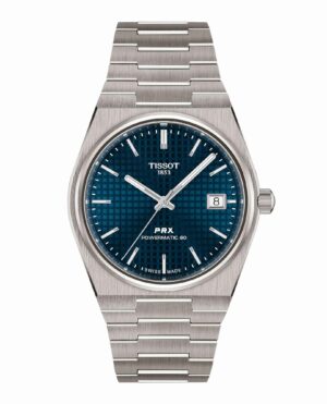 Tissot PRX 38MM T137.807.44.041.00 - Gioielleria Casavola di Noci - orologio automatico svizzero in titanio - quadrante blu - idee regalo unisex per ogni occasione