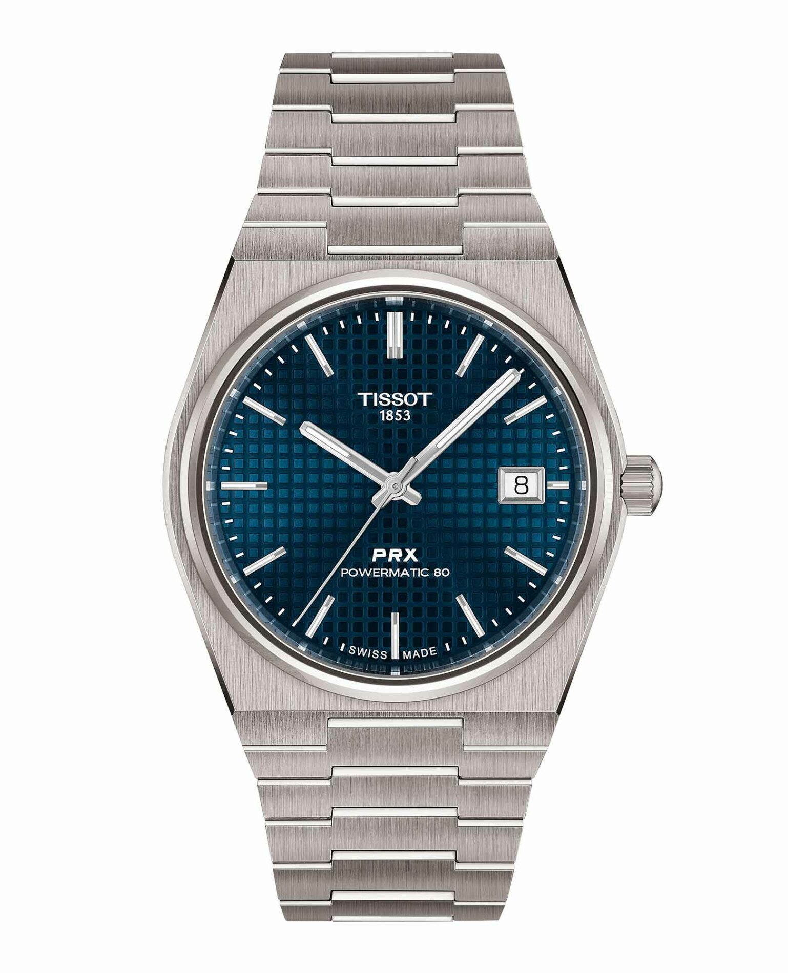 Tissot PRX 38MM T137.807.44.041.00 - Gioielleria Casavola di Noci - orologio automatico svizzero in titanio - quadrante blu - idee regalo unisex per ogni occasione