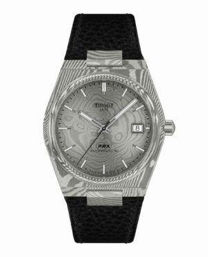 Tissot PRX 38MM T137.807.96.081.00 - Gioielleria Casavola di Noci - orologio svizzero unisex automatico in acciaio Damasco - quadrante marmorizzato - idee regalo per ogni occasione