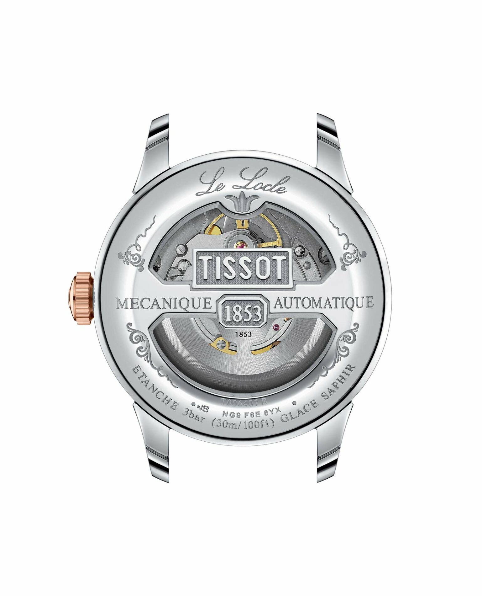 Tissot Le Locle Powermatic 80 T006.407.22.093.01 - Gioielleria Casavola di Noci - orologio automatico svizzero da uomo in acciaio INOX bicolore argento e oro rosa