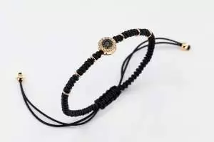 Bracciale tessuto oro rosa diamanti Invisible - Gioielleria Casavola Noci - idee regalo per giovani - gioielli ragazzi - main