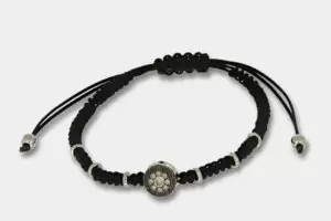 Bracciale tessuto oro bianco diamanti brown e neri Invisible - Gioielleria Casavola di Noci - idee regalo compleanno ragazzo 25 anni