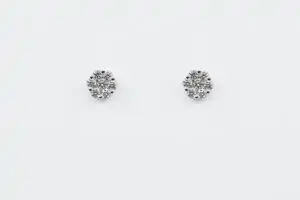 Orecchini diamanti Nuphar Nature White - Gioielleria Casavola di Noci - idee regalo per la vostra fidanzata - in oro bianco