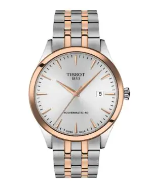 Tissot Classic Dream 40MM T158.407.22.031.01 - Gioielleria Casavola di Noci - orologio svizzero automatico da uomo - ghiera color oro rosa - bracciale in acciaio INOX